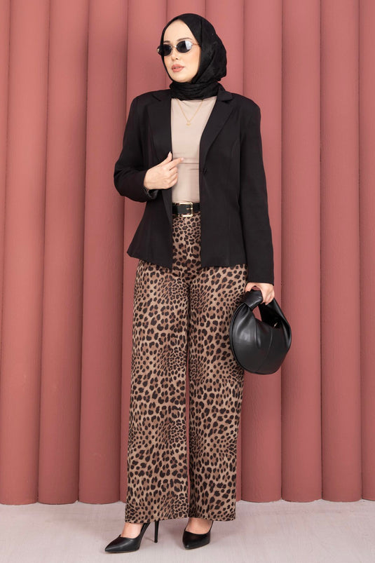 Buy Elastic Spotted Pants -3