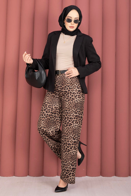 Buy Elastic Spotted Pants -3