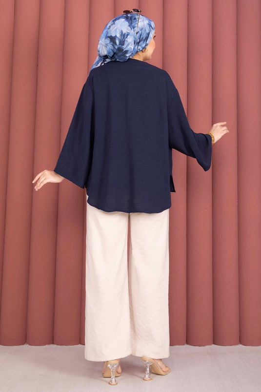 Tencel-Hose Mit Gummizug Und Taschen