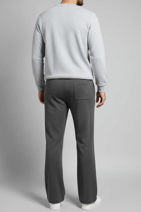 Beli Lastikli İspanyol Paça Erkek Pantolon Antrasit