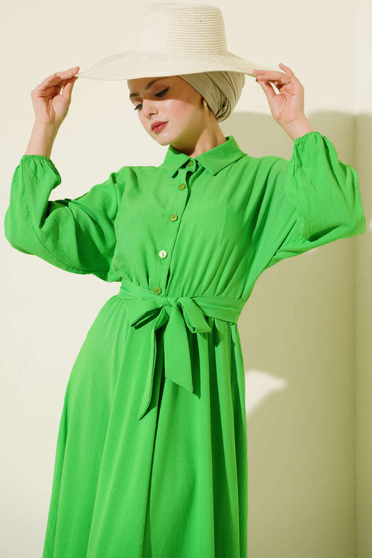 Buy Elastic Belted Dress Benetton