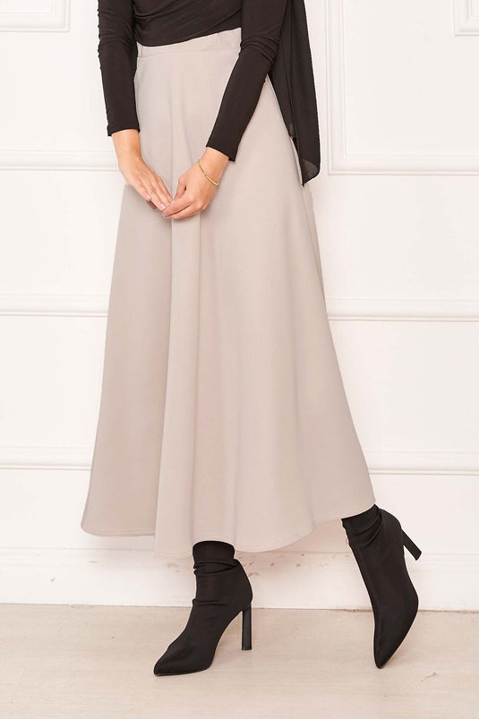 Gonna beige in scuba Mevlana