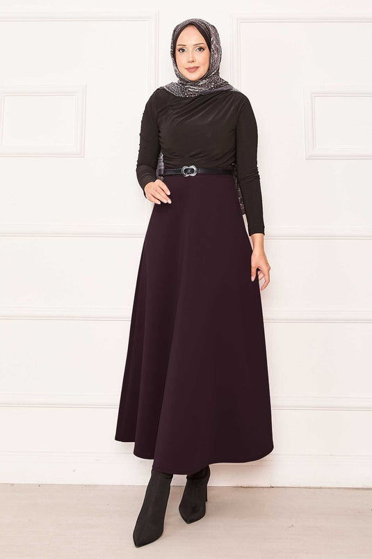 Jupe scuba Mevlana bordeaux
