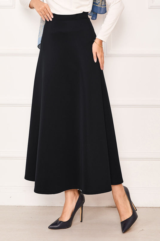Mevlana Scuba Skirt Black
