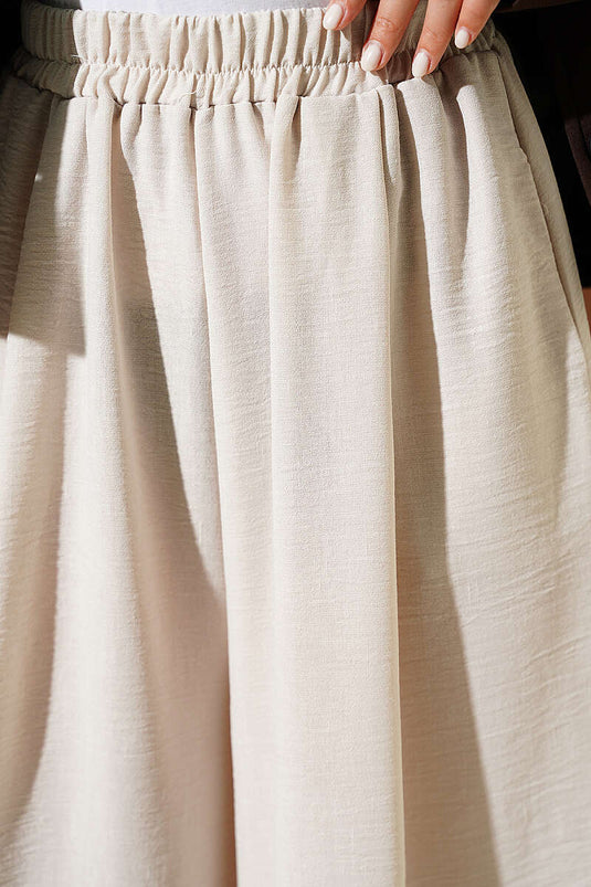 Acheter Jupe-Pantalon Élastique Beige
