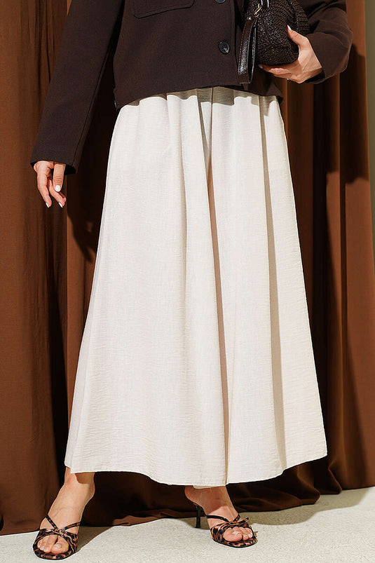 Acheter Jupe-Pantalon Élastique Beige