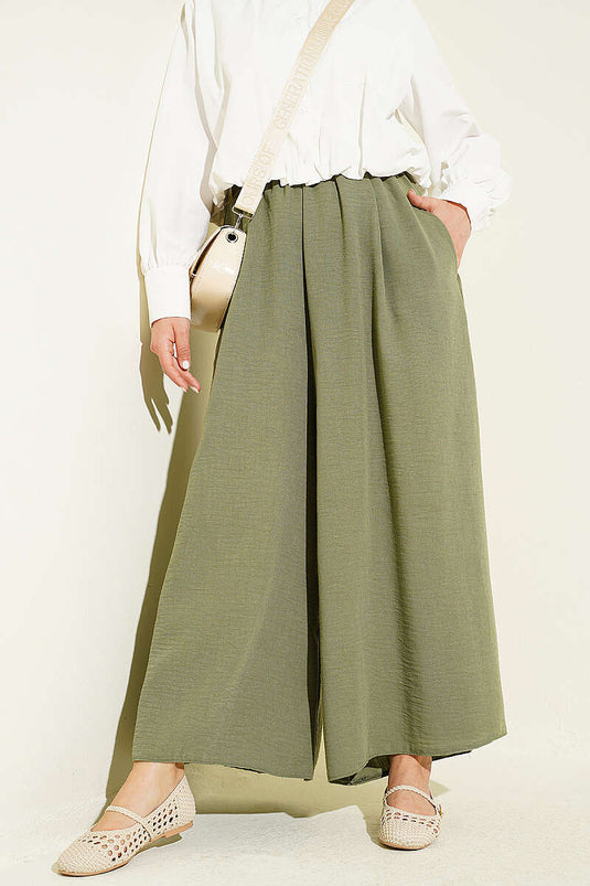 Kaufen Sie Hose mit Gummizug und Rock in Avocado-Grün