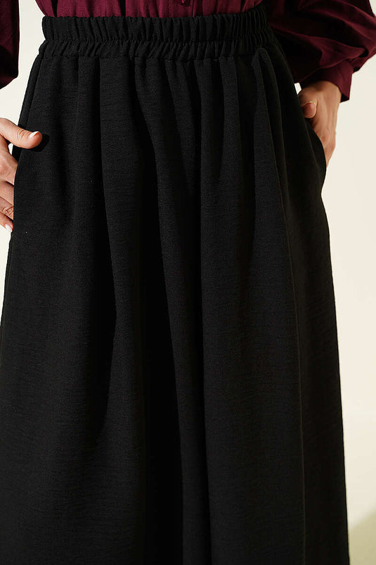 Acquista Pantalone Gonna con Elastico Nero