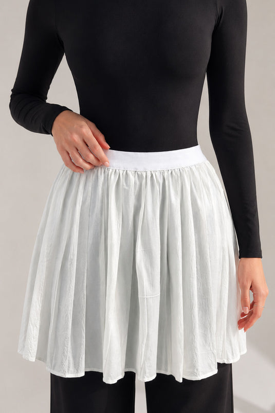 Buy Elastic Pleated Undershirt Ecru