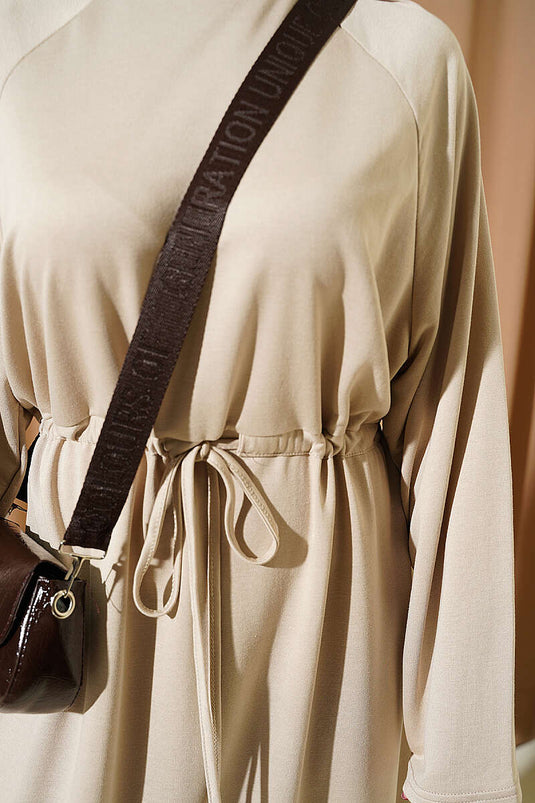 Acheter robe ample à manches longues Tünelli beige