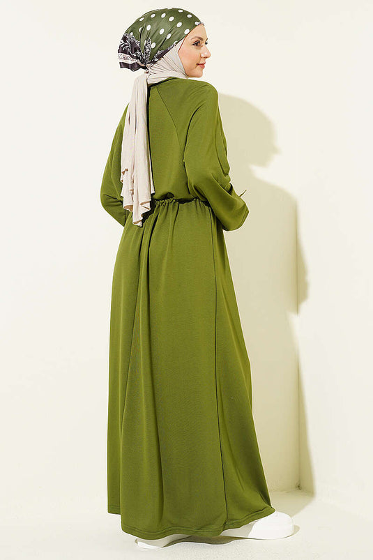 Acheter robe ample à manches longues Tünelli couleur kaki