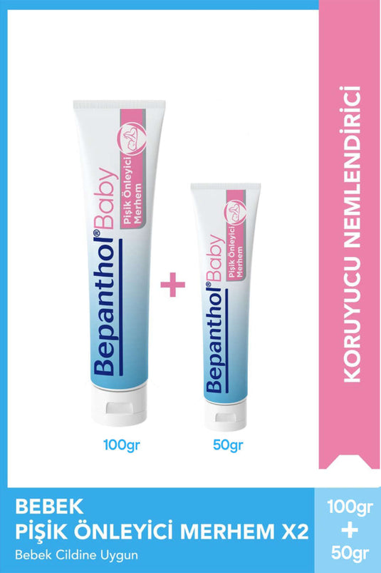 Crema per dermatite da pannolino Bepanthol Baby 100 ml + confezione vantaggiosa da 50 ml