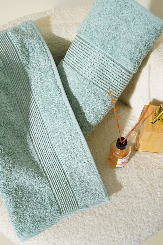 Betüş Banyo Havlu 2'li Takım Mint