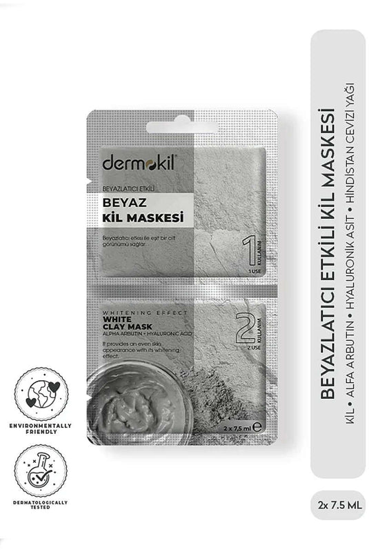Masque À L'argile Blanche Effet Éclaircissant 2x7,5 Ml
