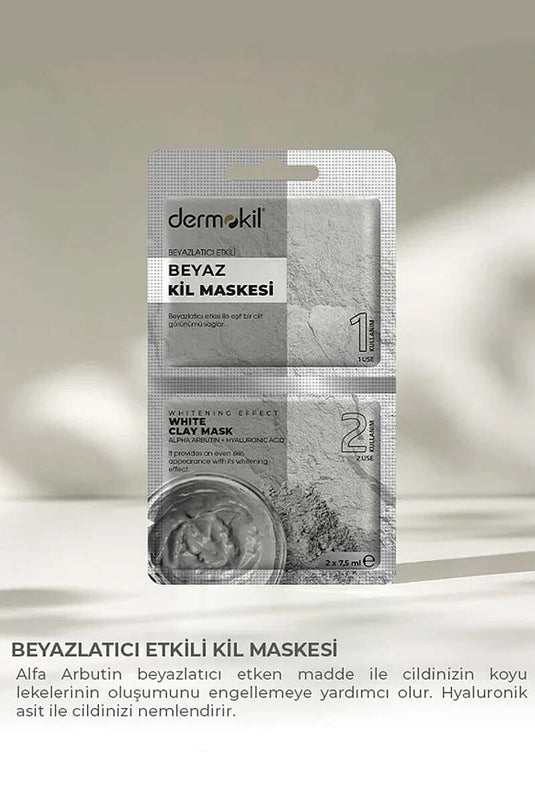Masque À L'argile Blanche Effet Éclaircissant 2x7,5 Ml