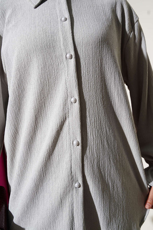 Ensemble deux pièces de protège-poignets élastiques gris