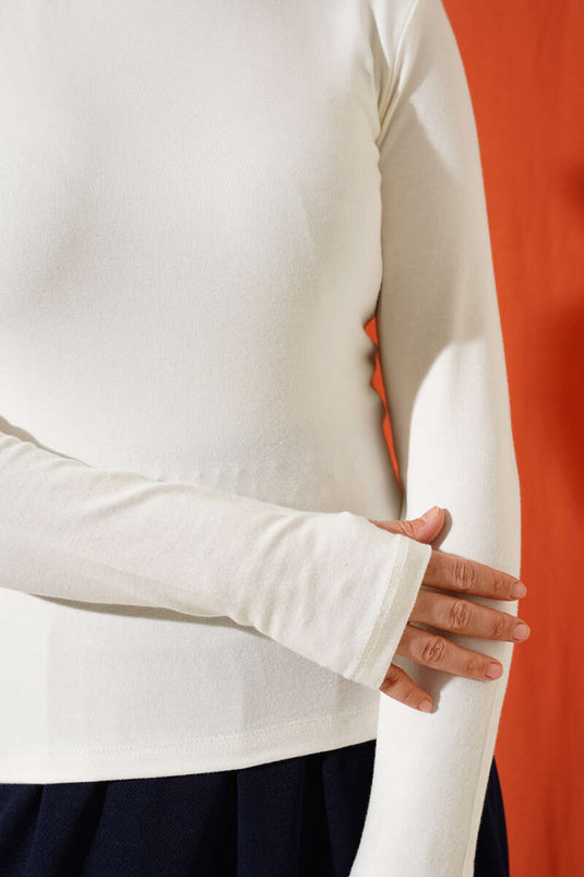 قميص الجسم الأساسي ذو الرقبة الدائرية