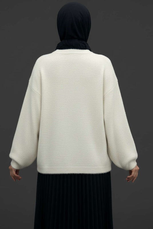 Bisiklet Yaka Basic Sakallı Kazak Taş