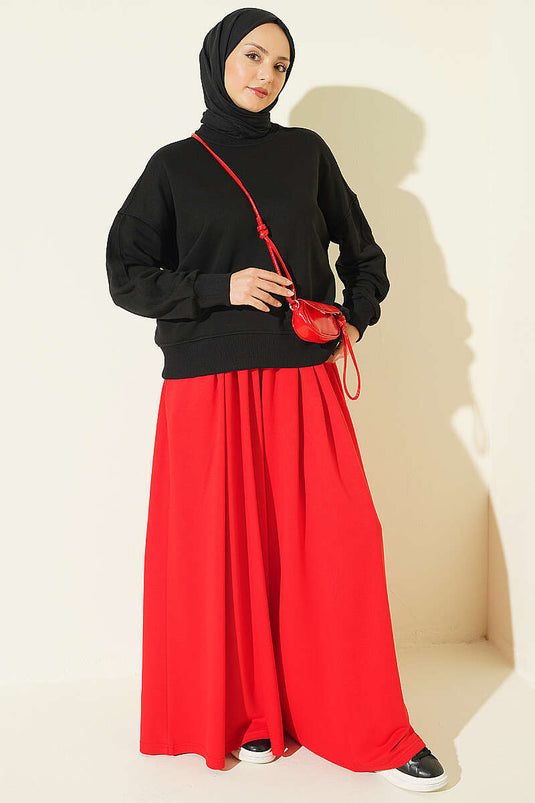 Bisiklet Yaka Basic Tunik Siyah