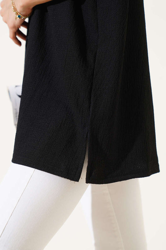 Crew Neck T-shirt in Black