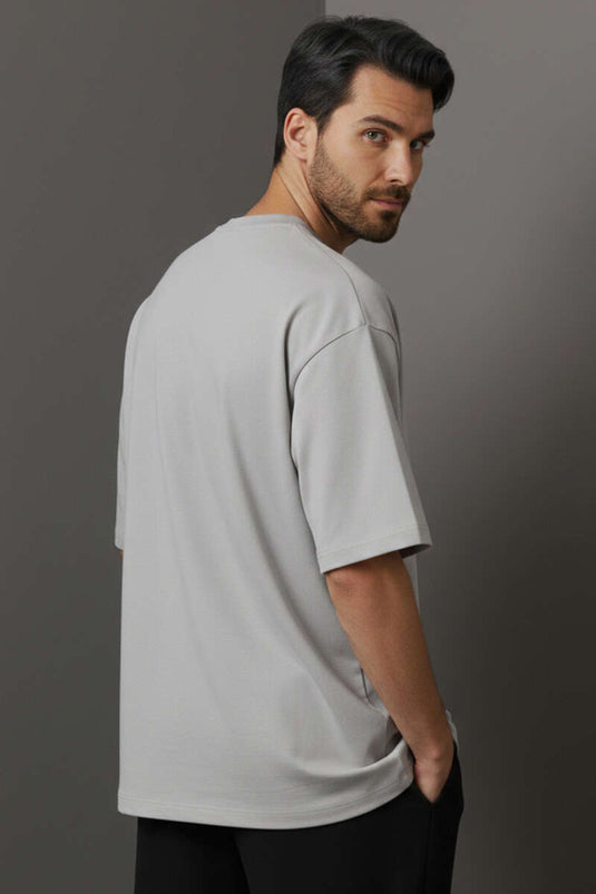 Crew Neck Men's T-Shirt Gray