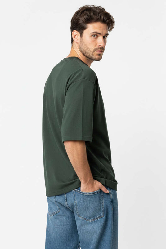 Crew Neck Men's T-Shirt Olive Green