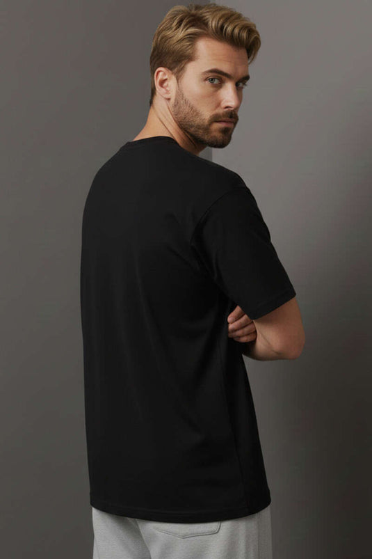 Crew Neck Men's T-Shirt Black