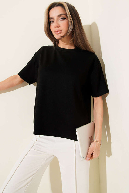 Crew Neck Loyşa T-shirt Black