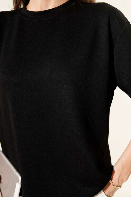 Crew Neck Loyşa T-shirt Black