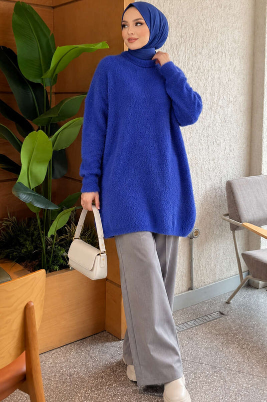 Gestickter Rundhals-Pullover Für Herren
