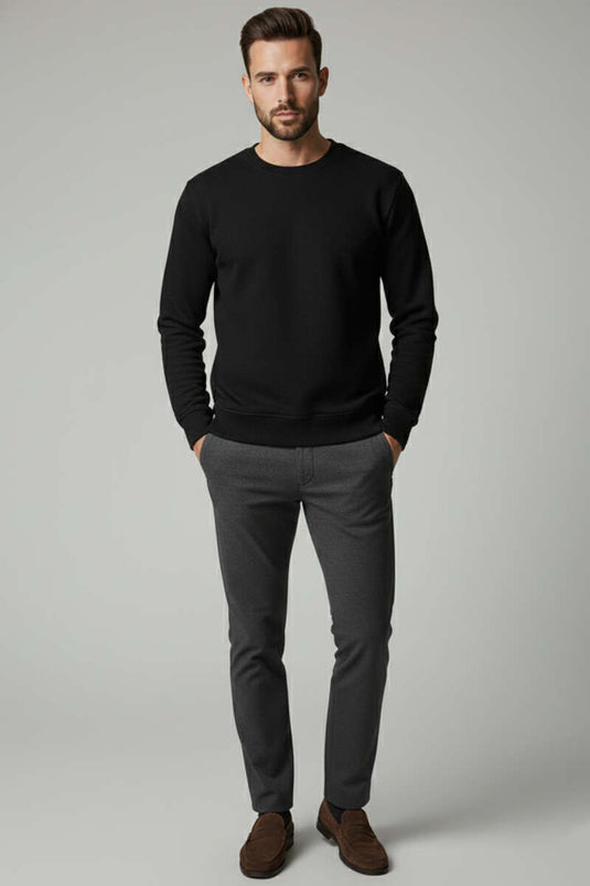 Fietshals Selanik Heren Trui Zwart