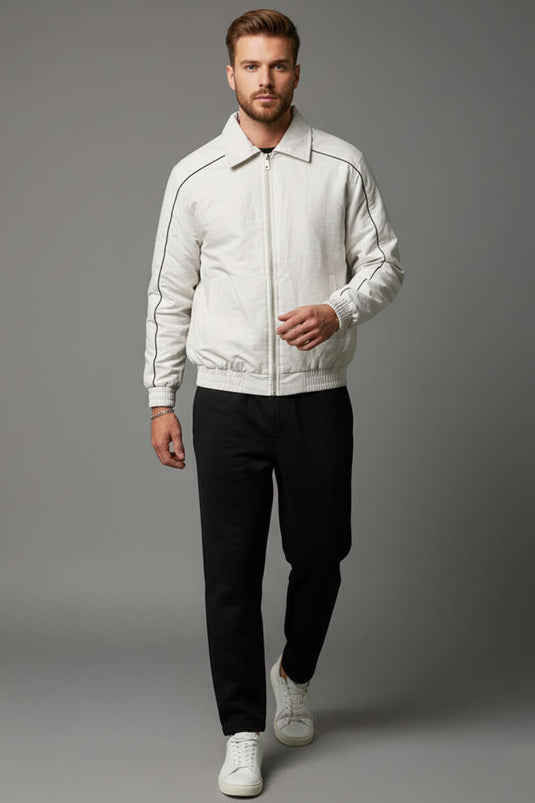 Biyeli Oversize Erkek Mont Taş