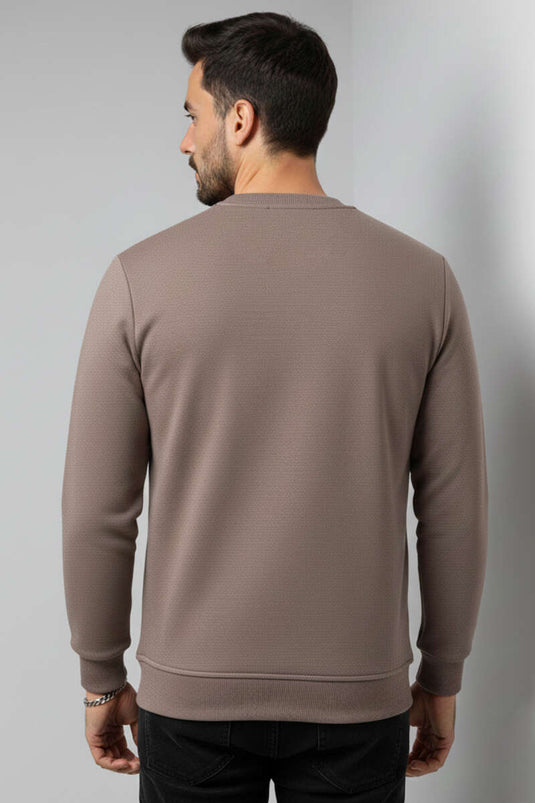 Blok Sweat-shirt pour homme en molleton de Thessalonique couleur vison