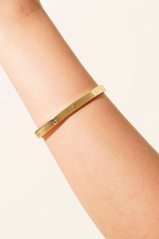 Geteilte Klammer Gold