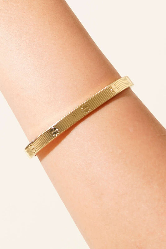 Geteilte Klammer Gold