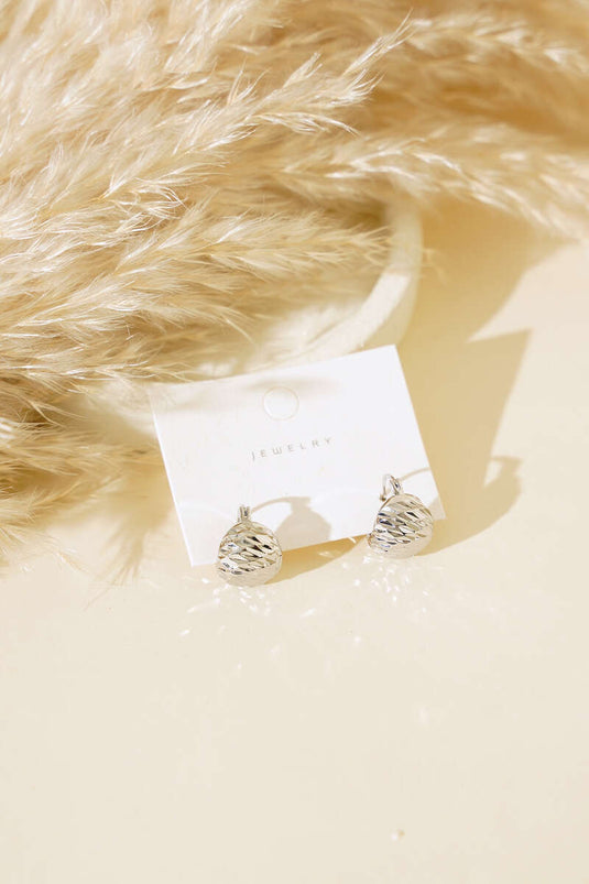 Boucles d'oreilles Bombe en argent