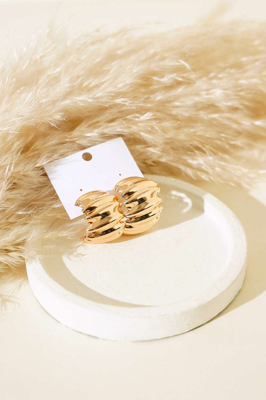 Bombeli Zigzag Earring Gold