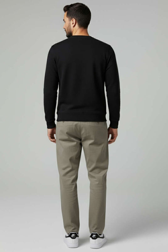 Sudadera negra con emblema de Thessaloniki Besse para hombre