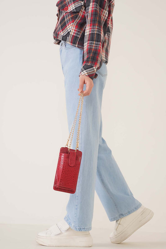 Tube Leg Light Blue Jean Bukser