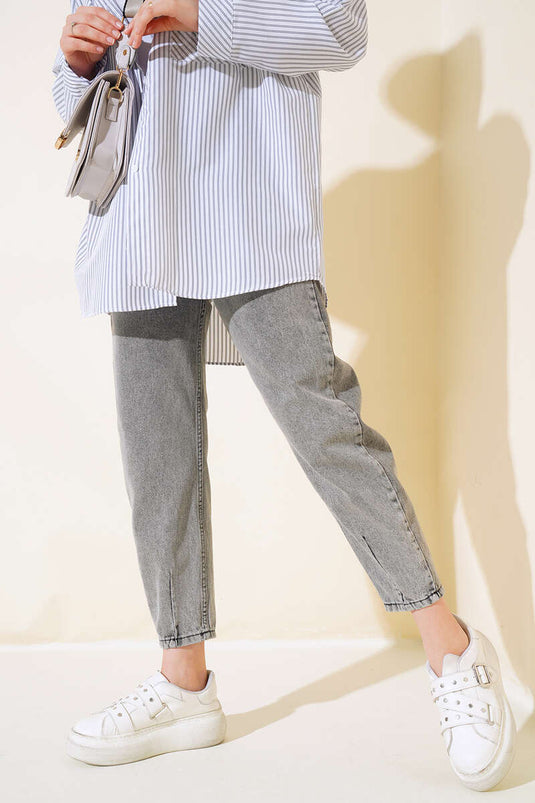 Tube Ben Jeans Grå Sne