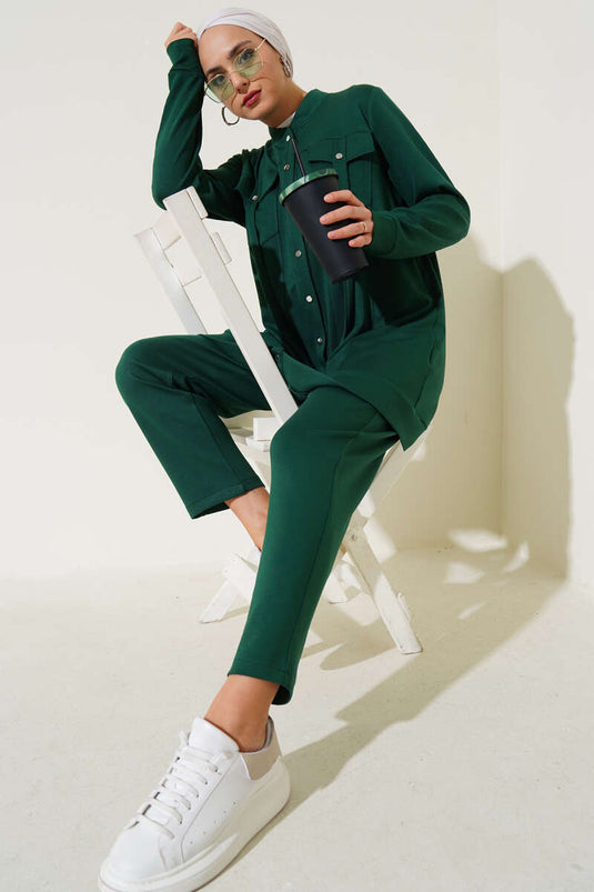 بدلة قطعتين قابلة للارتداء من سناب أون، لون زمرد