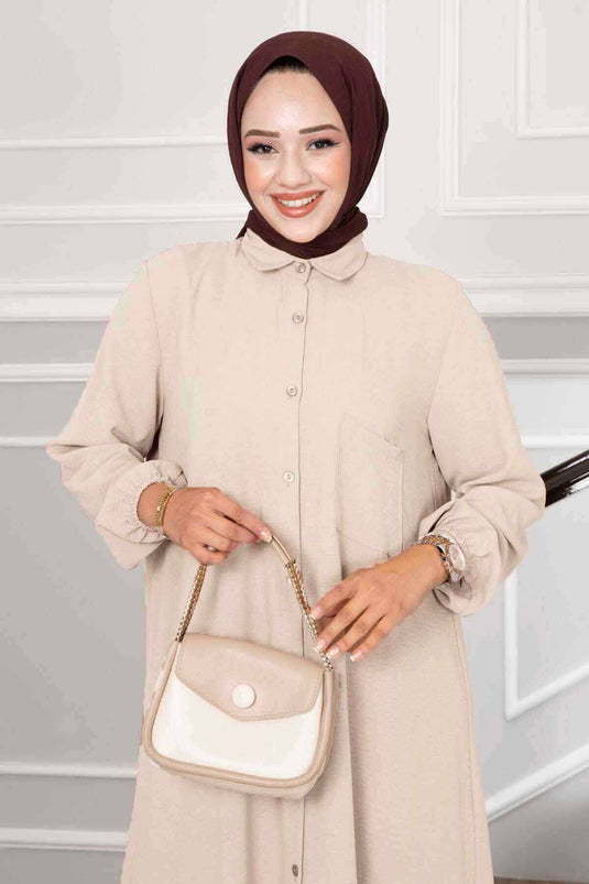 Ensemble double aérobie boutonné intégralement voilé Boydan Taş