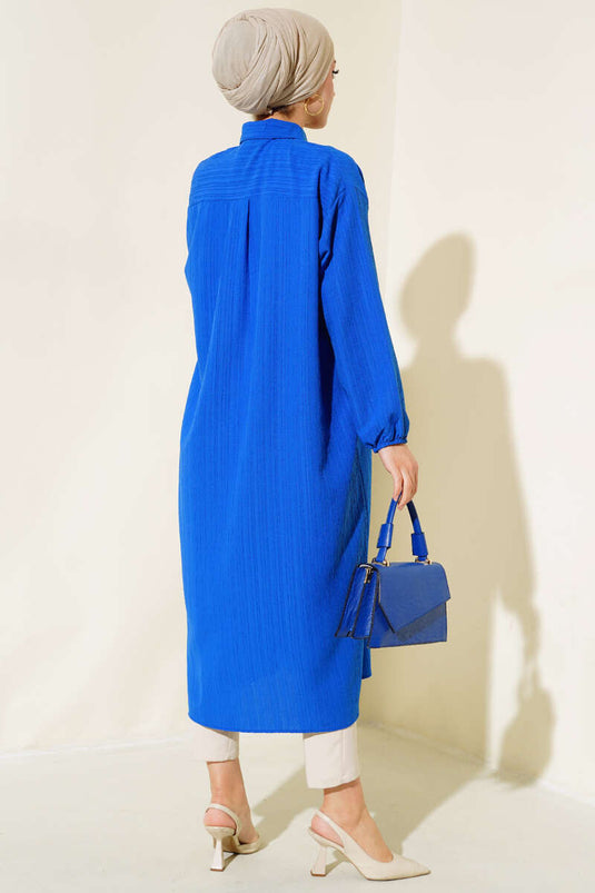 Tunique longue boutonnée Saxe