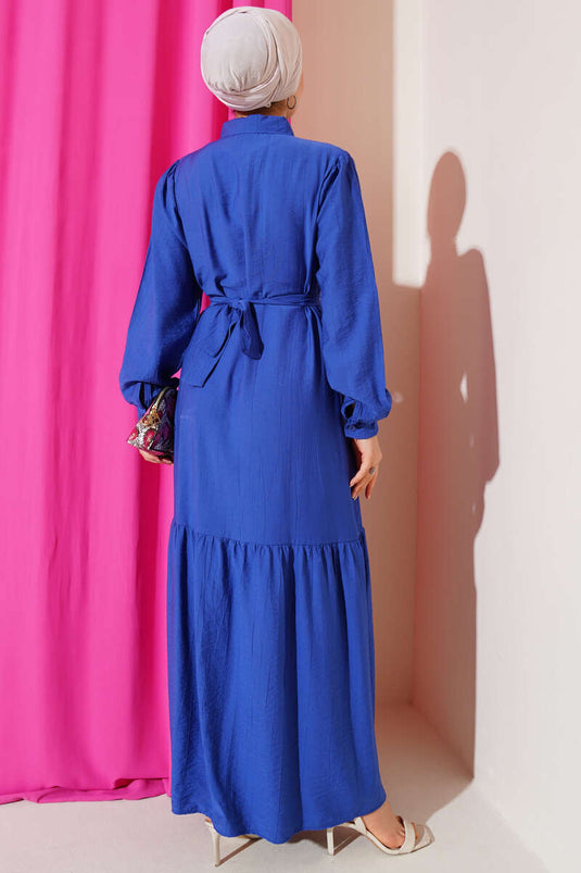 Robe boutonnée à volants en Saxe