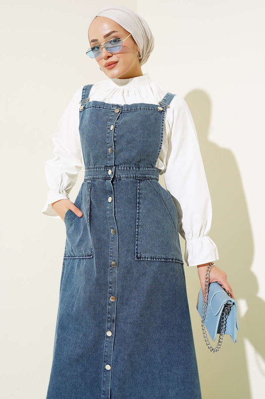 Boydan Metal Buttoned Denim Overall