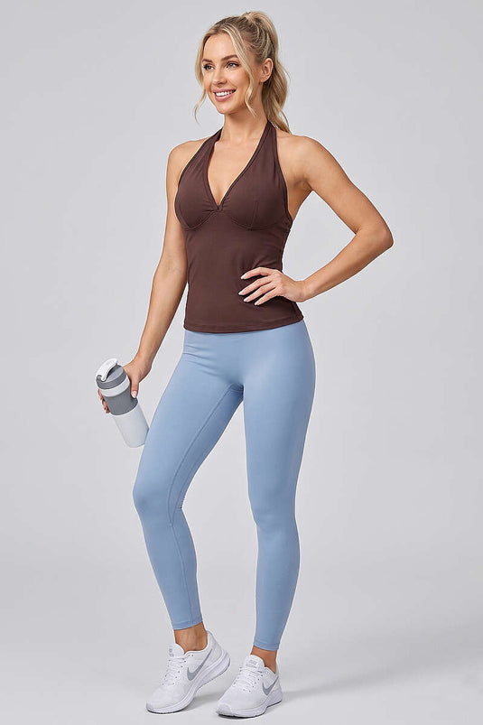 Blouse de sport à enfiler marron