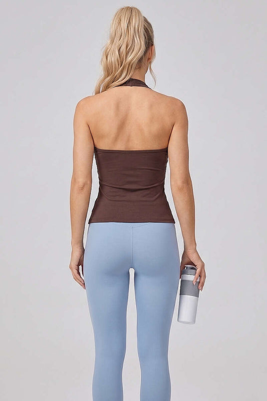 Blouse de sport à enfiler marron
