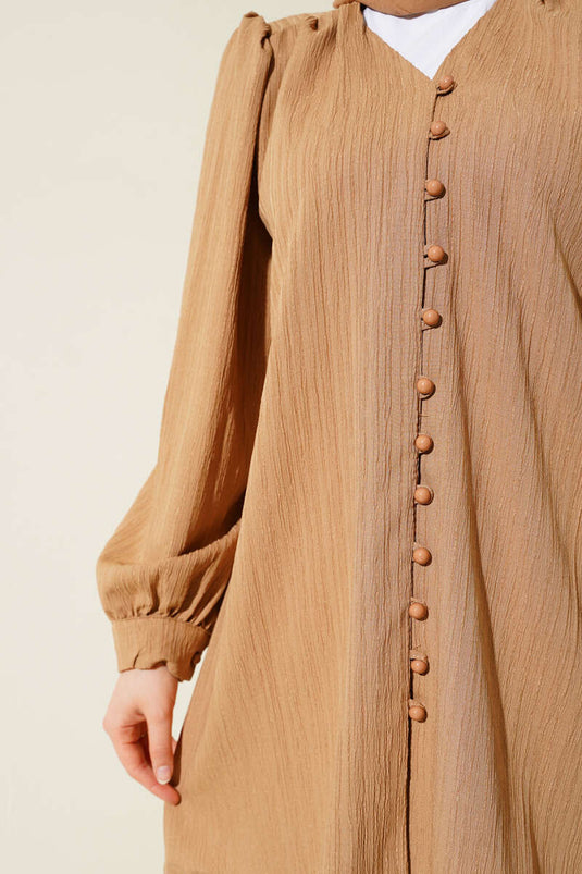 قميص لاتيه بريت بوتون كرينك