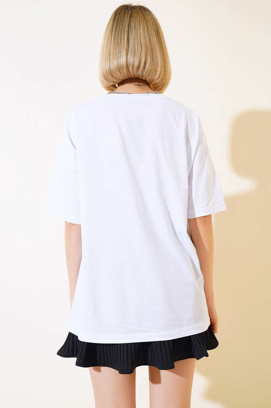 Brooklyn Printed T-shirt White