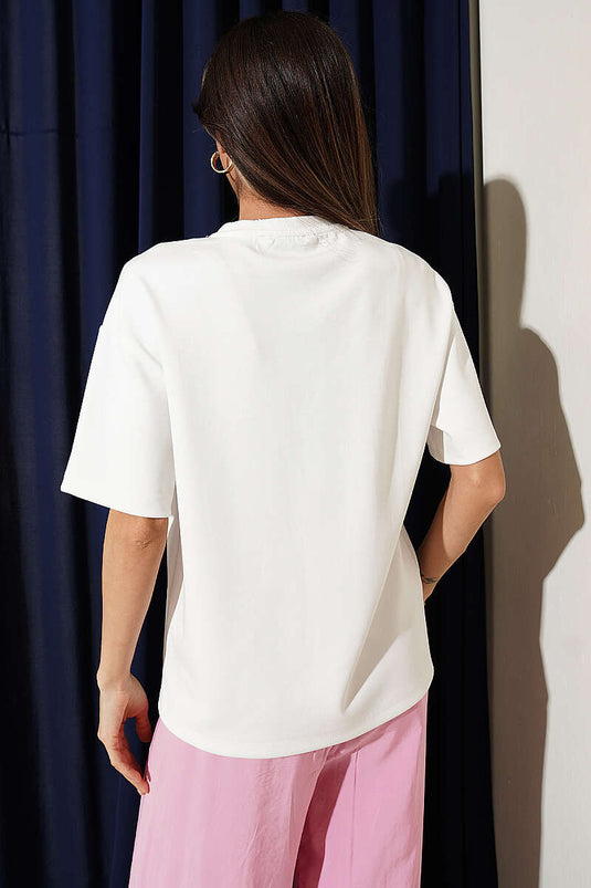 T-shirt Loyşa imprimé Brooklyn écru